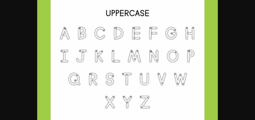 Tracing Step Font Poster 4