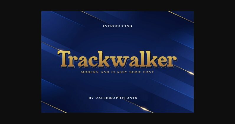 Trackwalker Font Poster 3