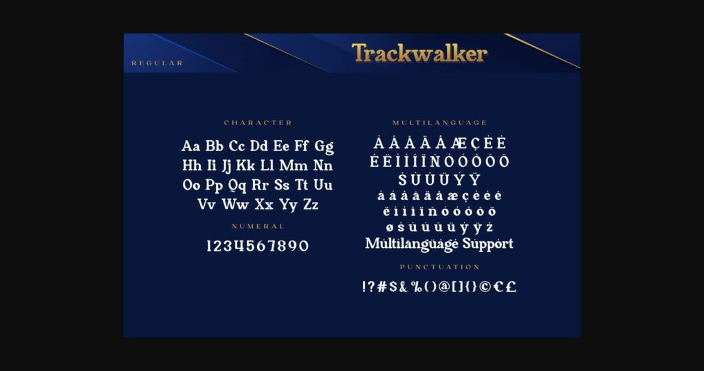 Trackwalker Font Poster 6