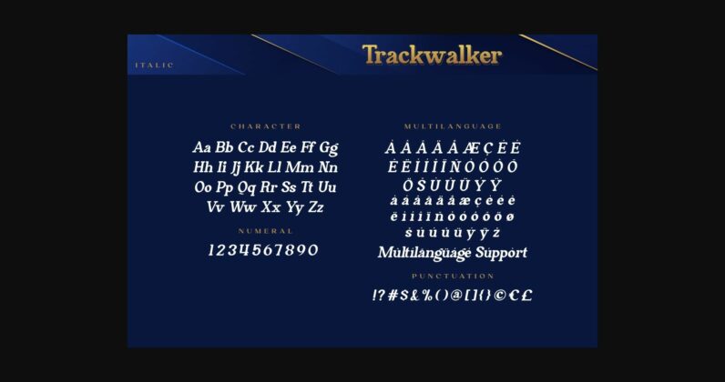 Trackwalker Font Poster 9