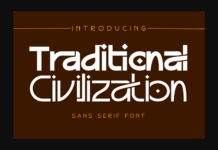 Traditional Civilization Font Poster 1