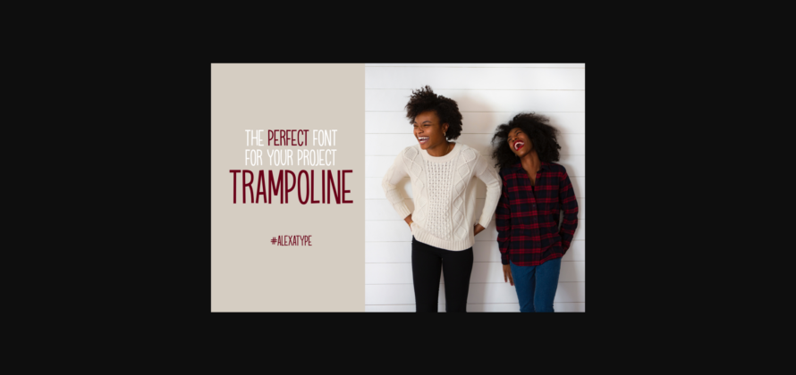 Trampoline Font Poster 3