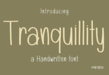 Tranquillity Font Poster 1