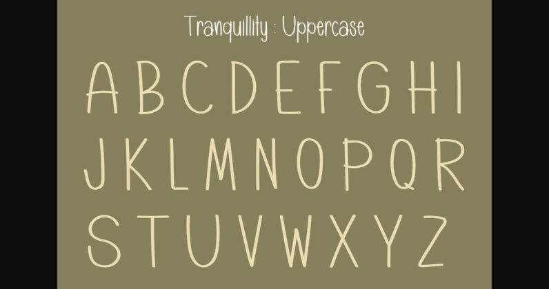 Tranquillity Font Poster 6