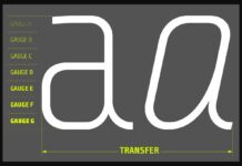 Transfer Font Poster 1