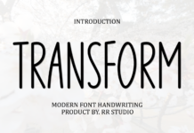Transform Font Poster 1