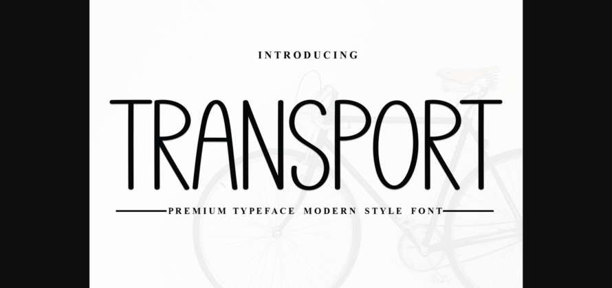 Transport Font Poster 3