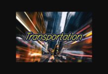 Transportation Font Poster 1