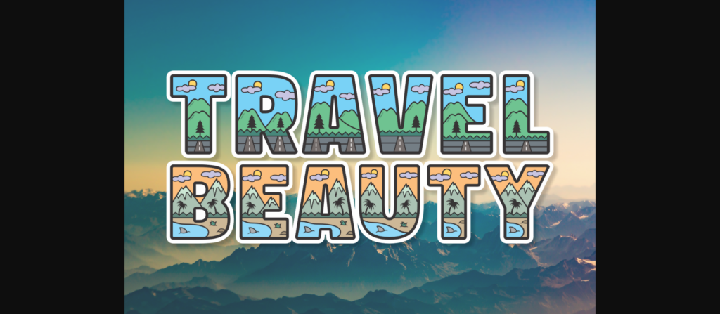 Travel Beauty Font Poster 3