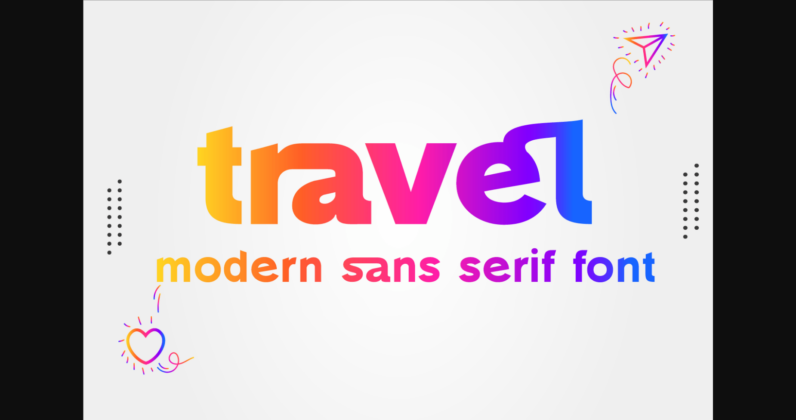 Travel Font Poster 3