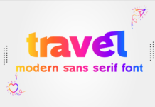 Travel Font Poster 1