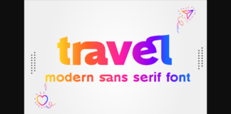 Travel Font Poster 1
