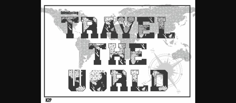 Travel the World Font Poster 3