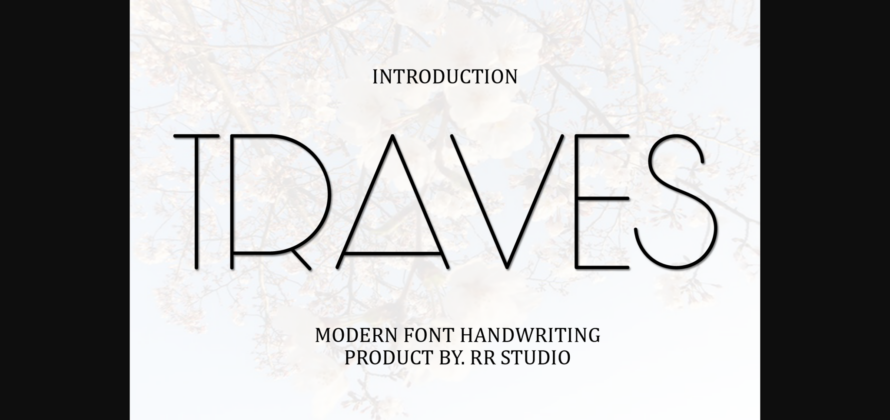 Traves Font Poster 3