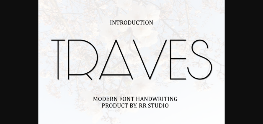 Traves Font Poster 1