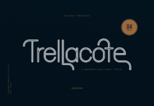 Trellacote Font Poster 1