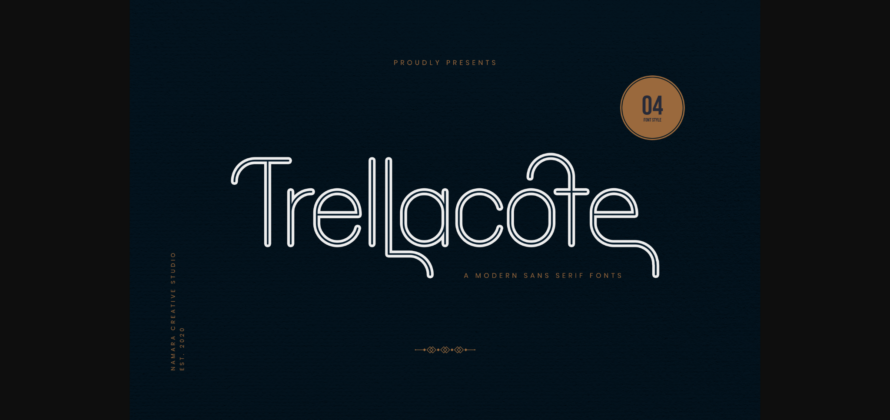 Trellacote Font Poster 1