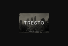 Tresto Font Poster 1