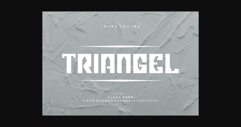 Triangel Font Poster 3