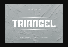Triangel Font Triangel Font Poster 1