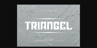 Triangel Font Poster 1