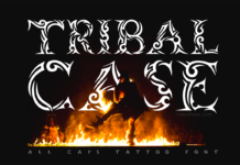 Tribal Case Font Poster 1