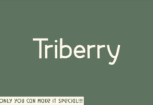 Triberry Font Poster 1