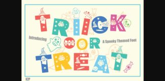 Trick or Treat Font Poster 1