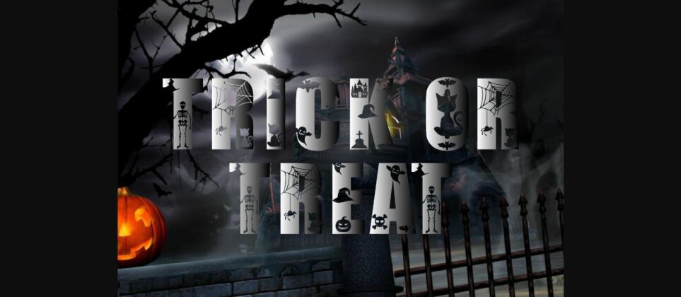 Trick or Treat Font Poster 3