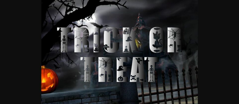 Trick or Treat Font Poster 1