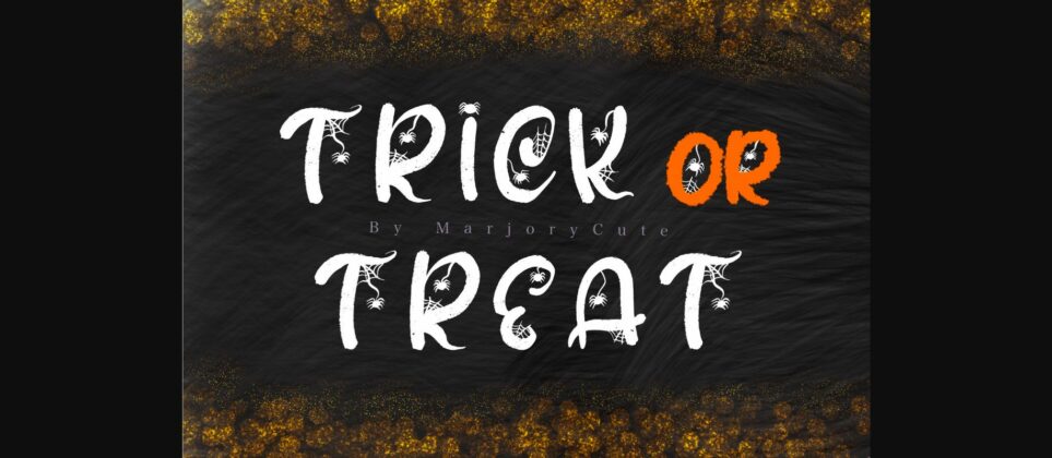 Trick or Treat Font Poster 3