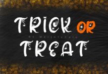 Trick or Treat Font Poster 1