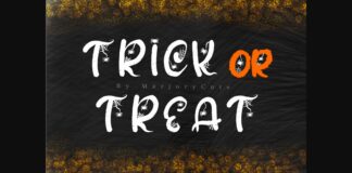 Trick or Treat Font Poster 1