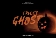 Tricky Ghost Font Poster 1