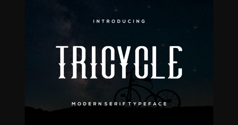 Tricycle Font Poster 3