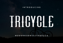 Tricycle Font Poster 1
