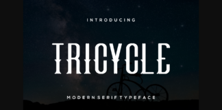 Tricycle Font Poster 1