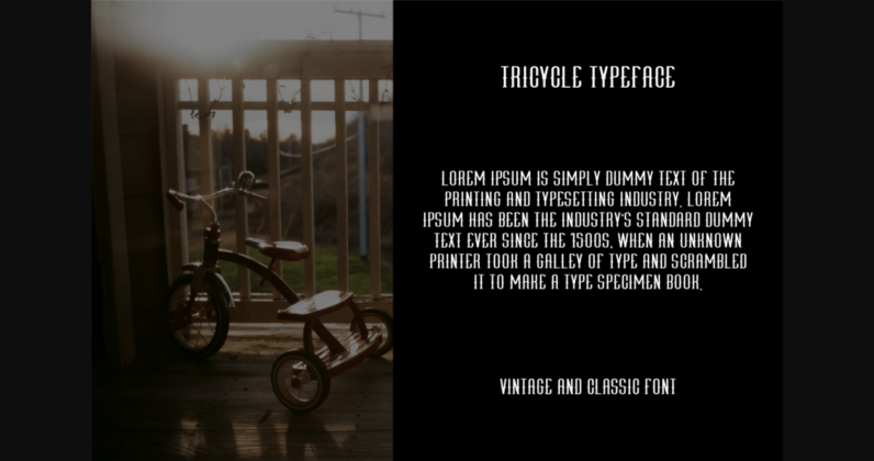 Tricycle Font Poster 5