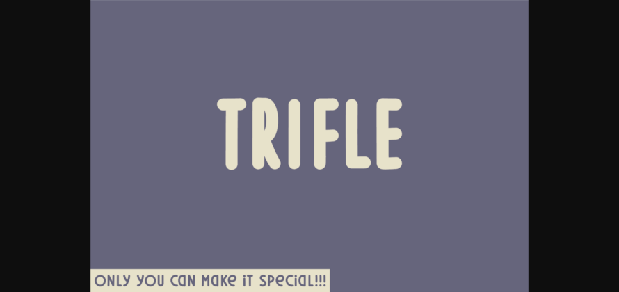 Trifle Font Poster 3