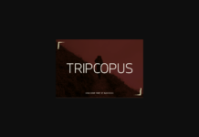 Tripcopus Font Poster 1