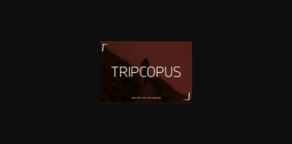 Tripcopus Font Poster 1