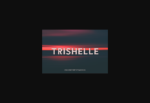 Trishelle Font Poster 1