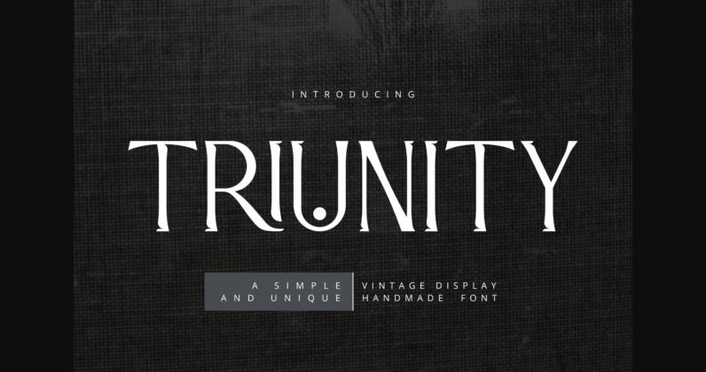 Triunity Font Poster 3