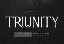 Triunity Font Poster 1