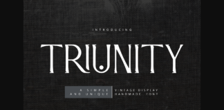 Triunity Font Poster 1