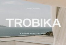 Trobika Font Poster 1