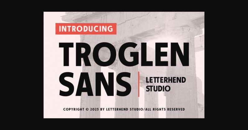 Troglen Sans Font Poster 3