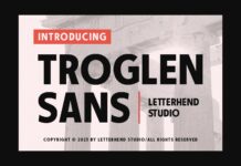 Troglen Sans Font Poster 1