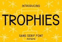 Trophies Font Poster 1