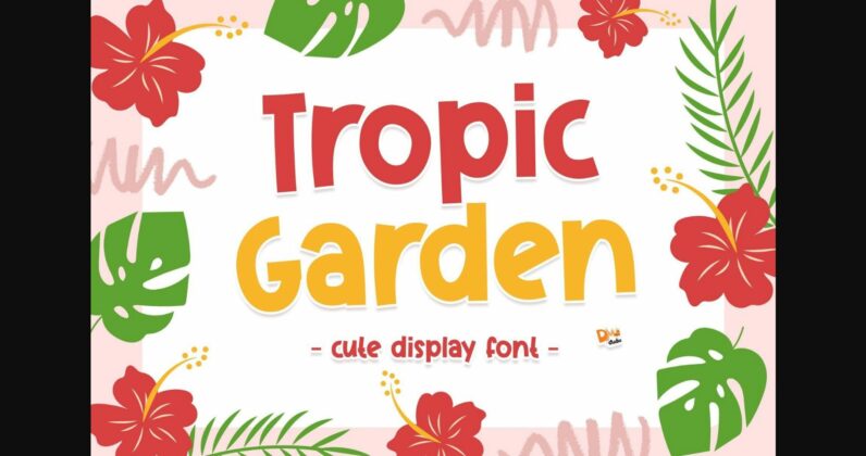 Tropic Garden Font Poster 3